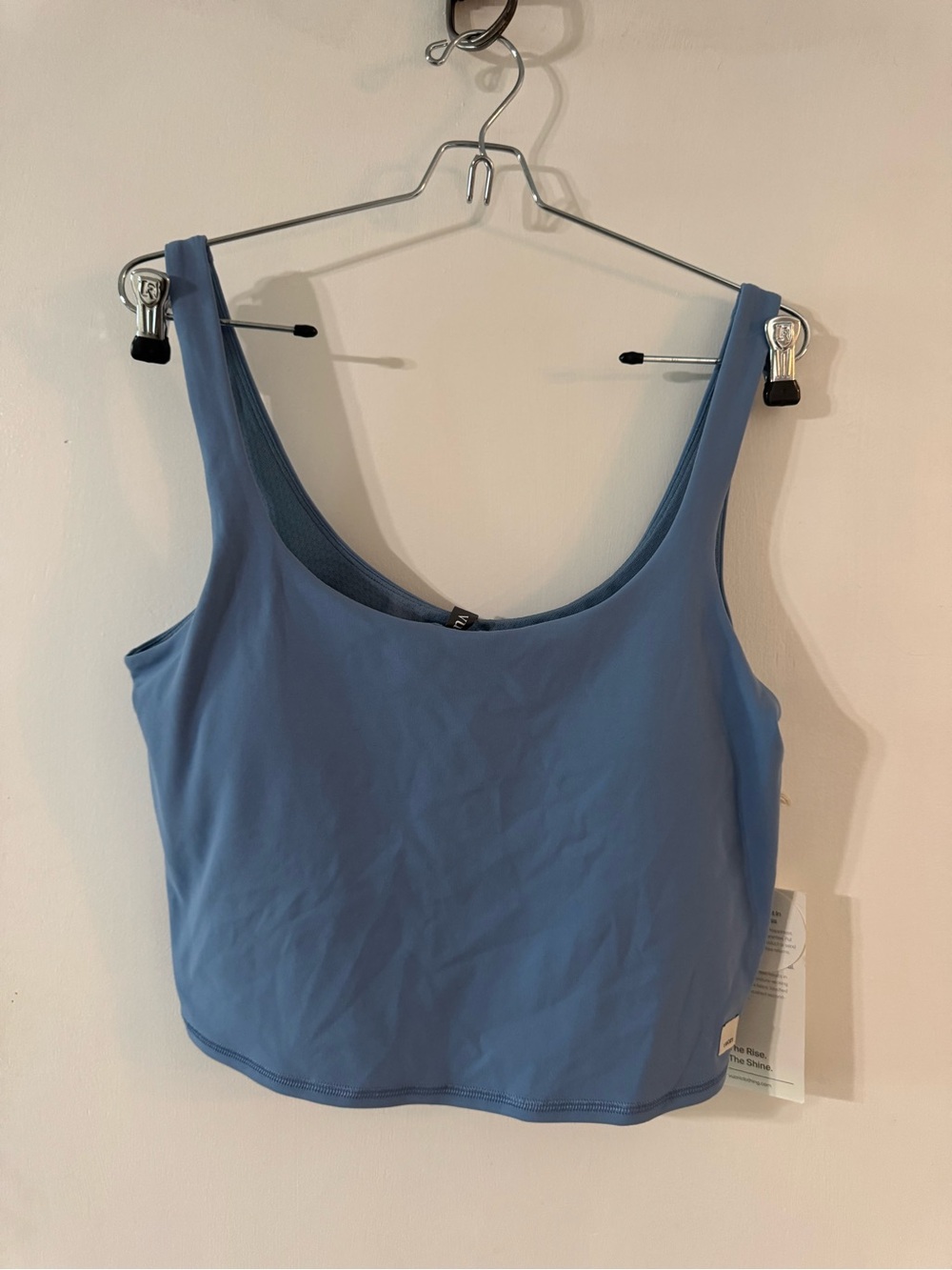 Vuori Blue Scoop-Neck Tank